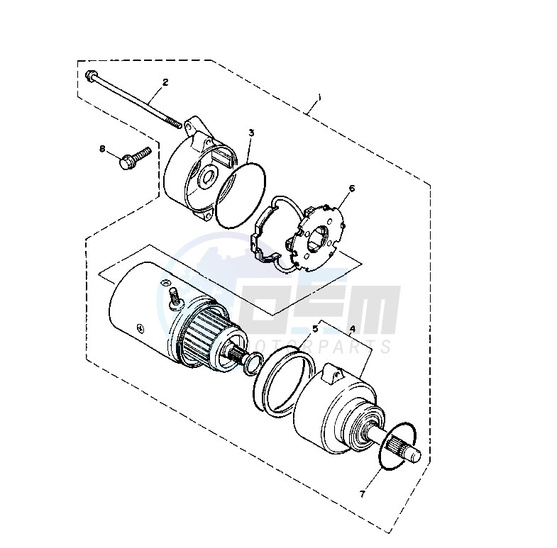 STARTING MOTOR image