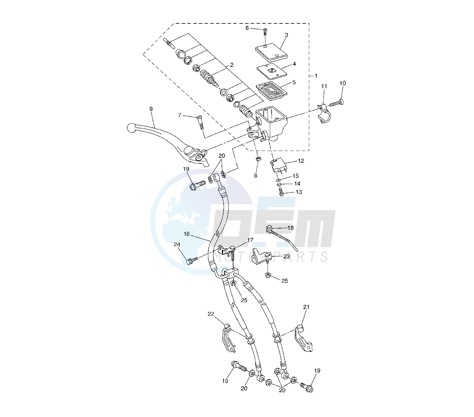 FRONT MASTER CYLINDER 1 blueprint