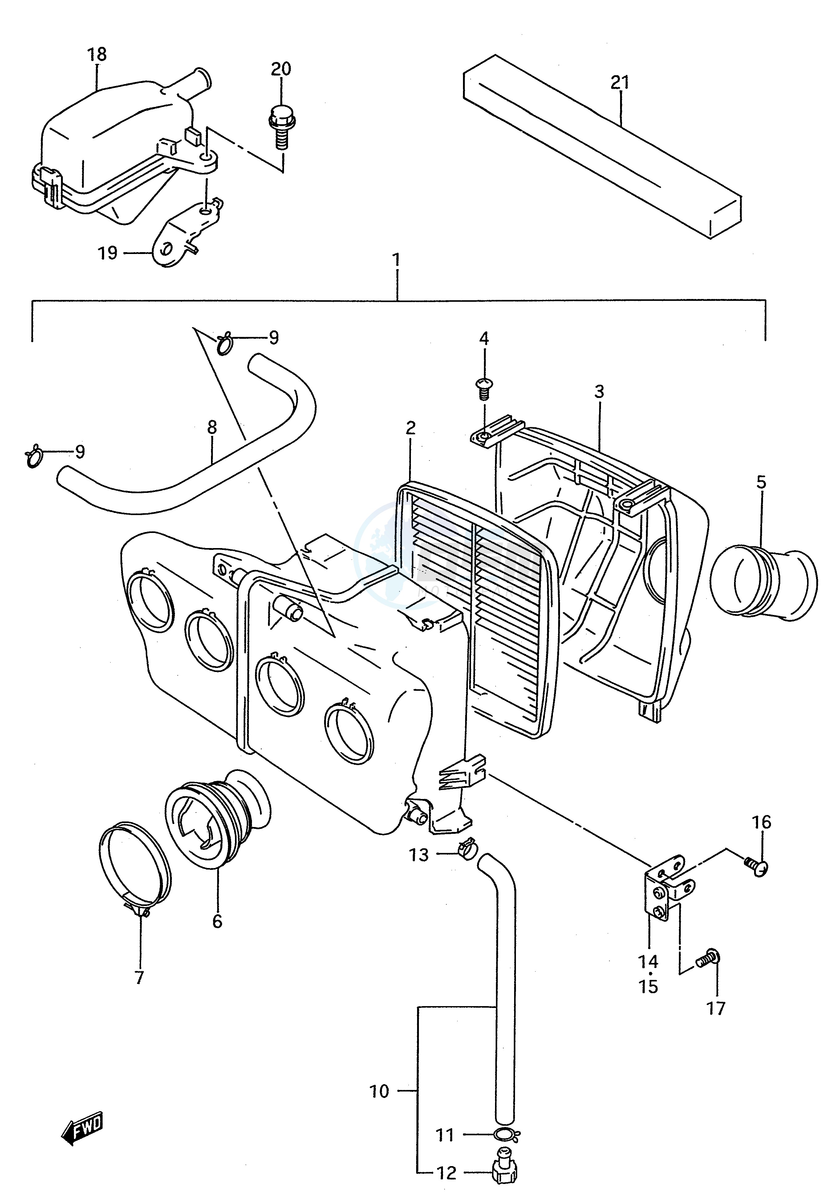 AIR CLEANER blueprint