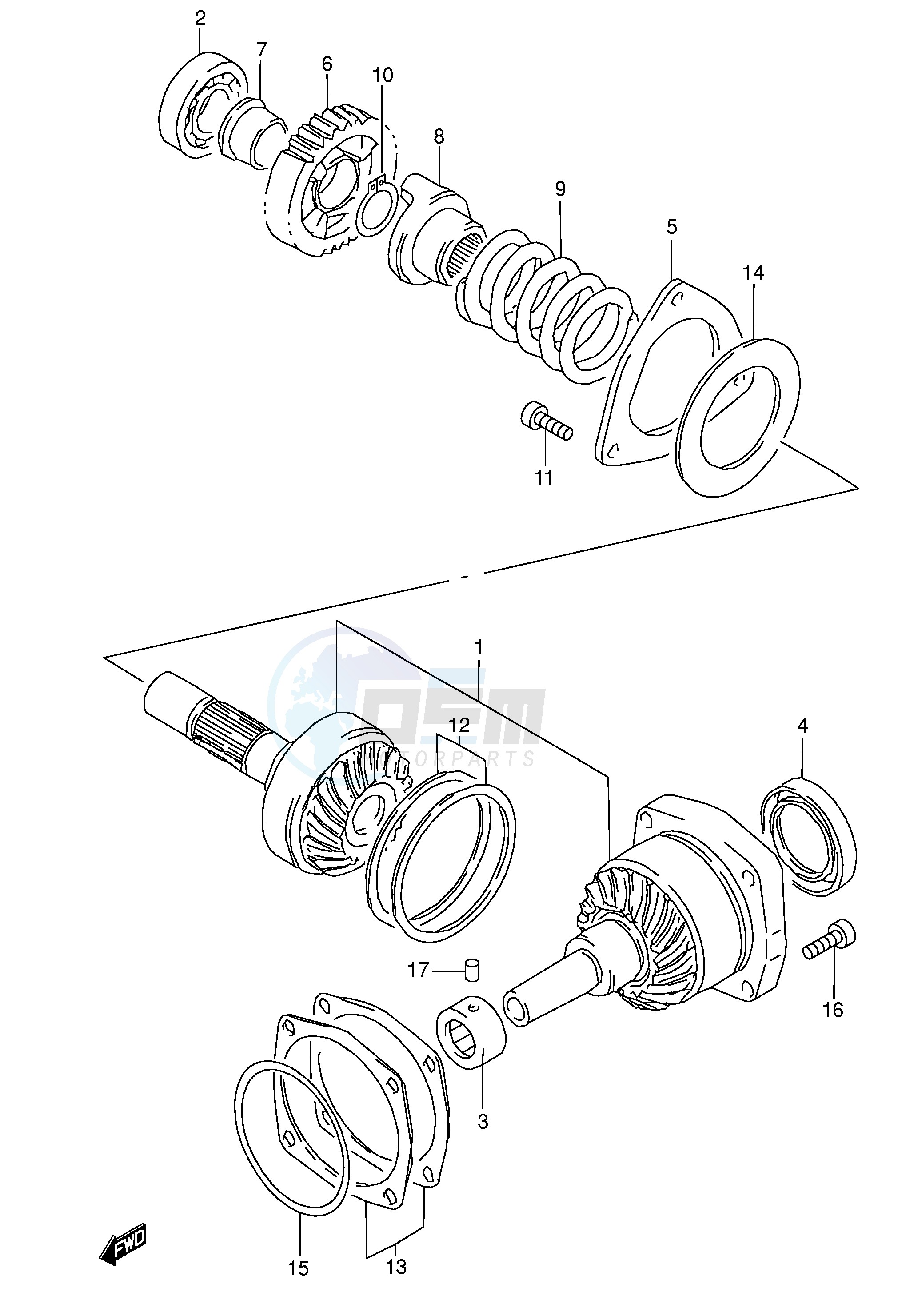 SECONDARY DRIVE GEAR image