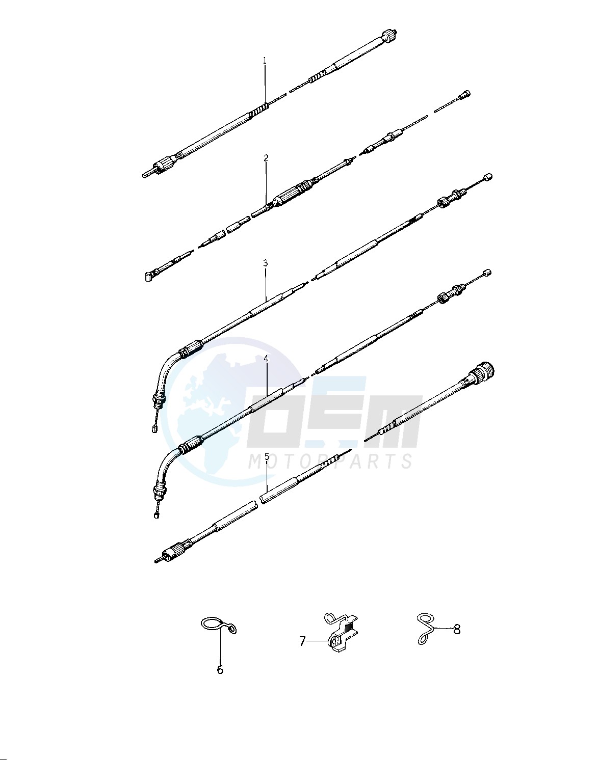 CABLES -- 76 -77 KZ400 - D3_D4- - blueprint