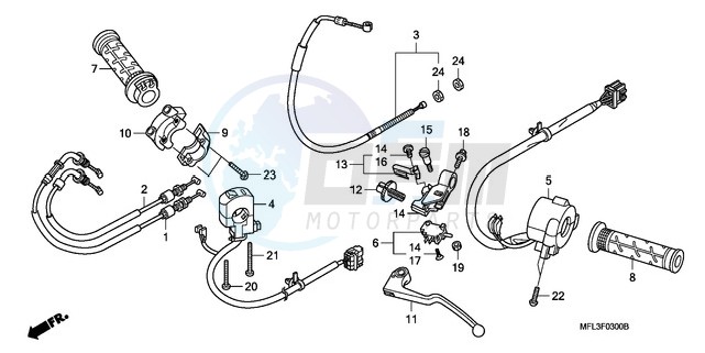 HANDLE LEVER/SWITCH/CABLE blueprint