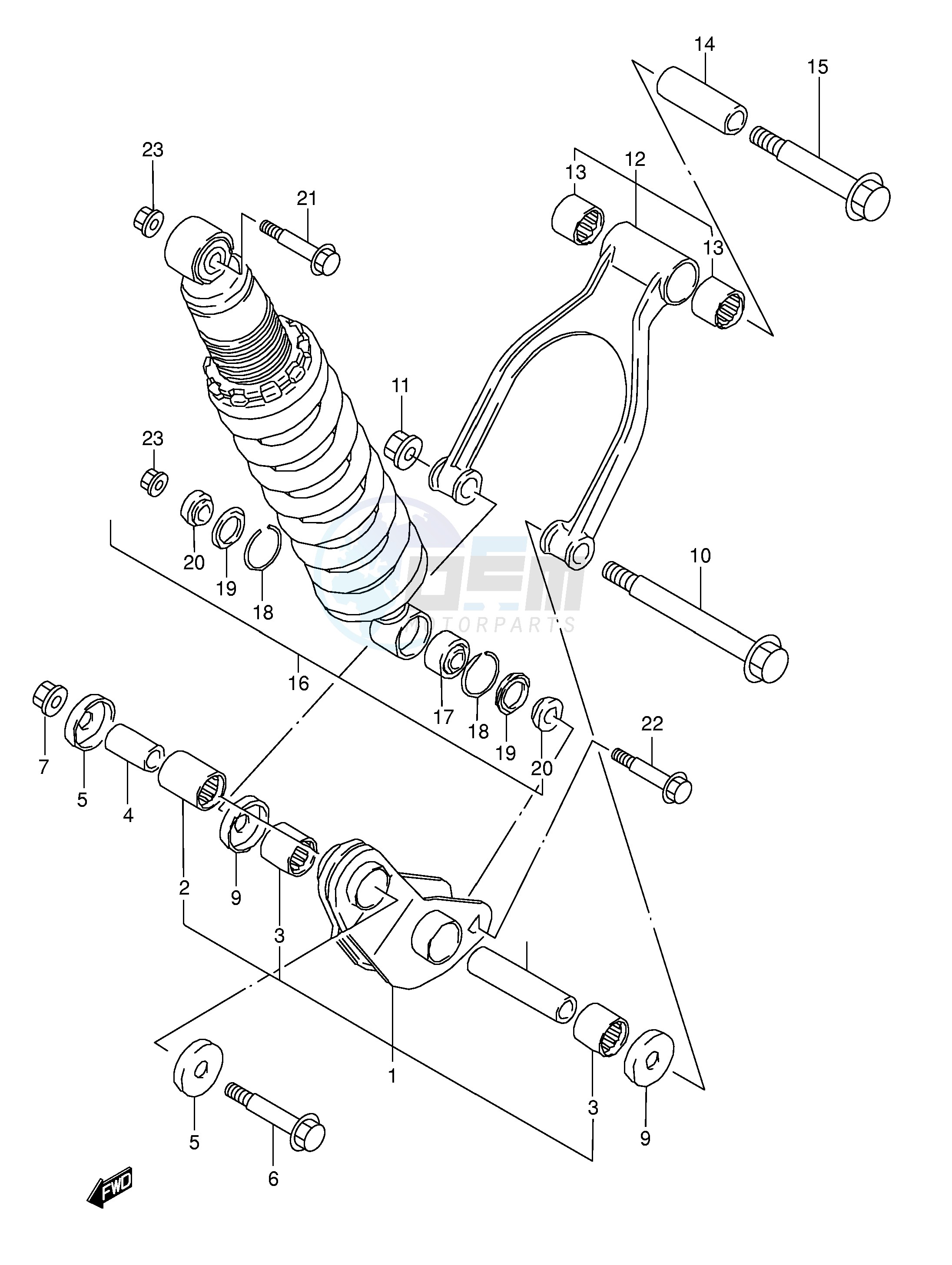 REAR CUSHION LEVER image