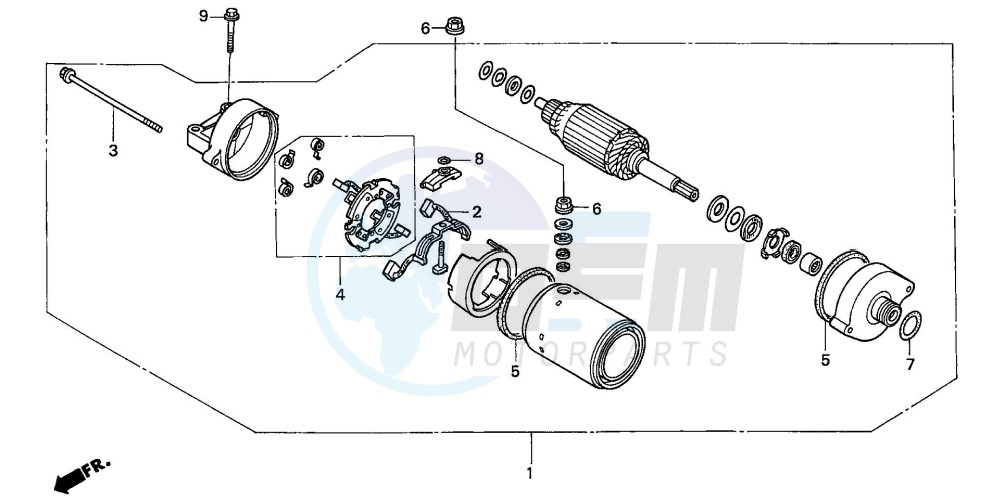 STARTING MOTOR (CBF600S6/SA6/N6/NA6) image