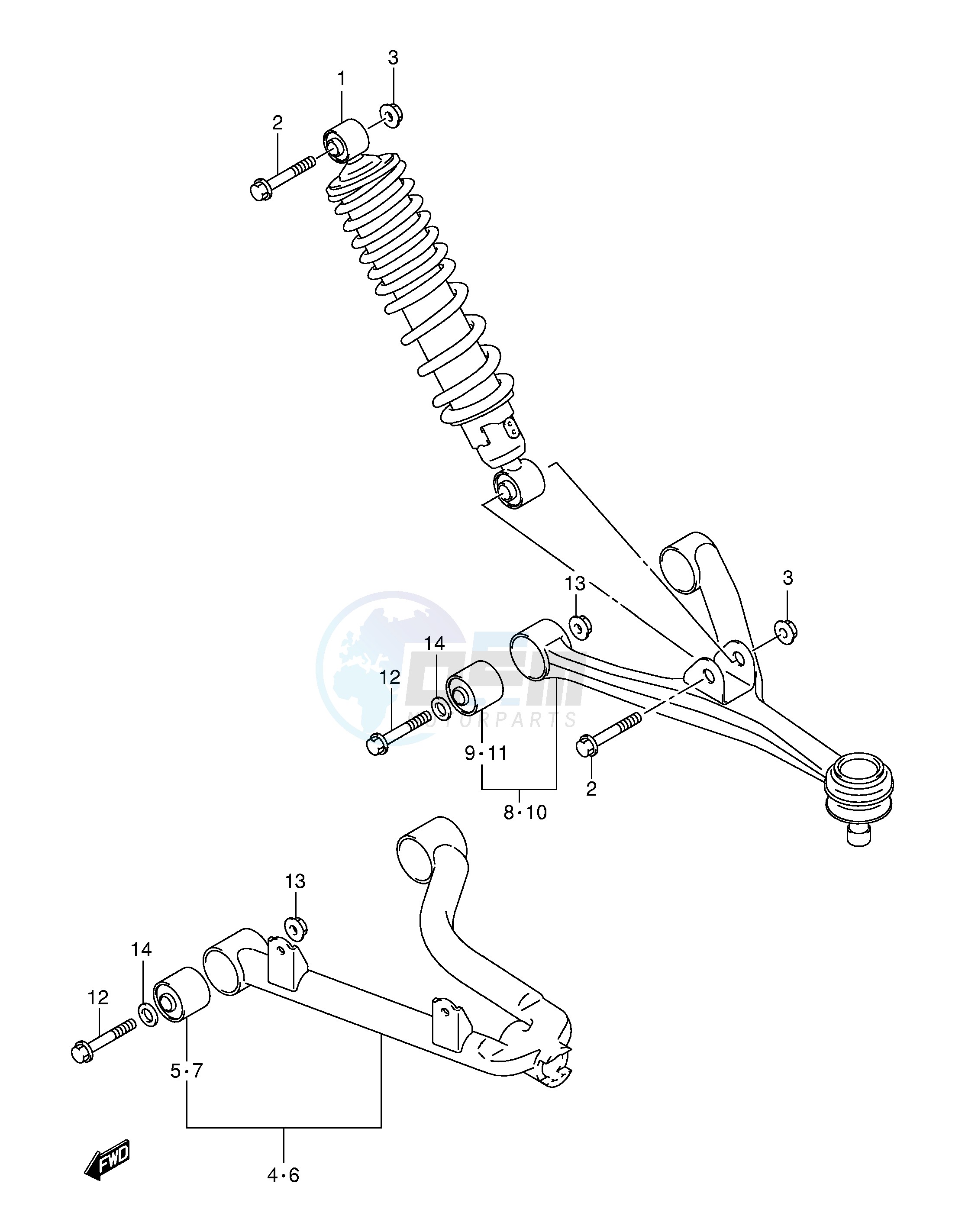 SUSPENSION ARM image