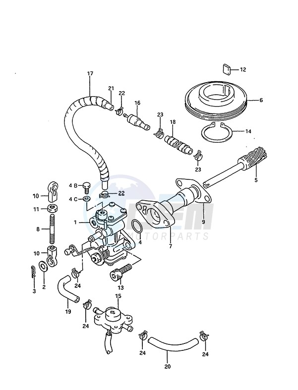 Oil Pump (1995 to 2000) blueprint