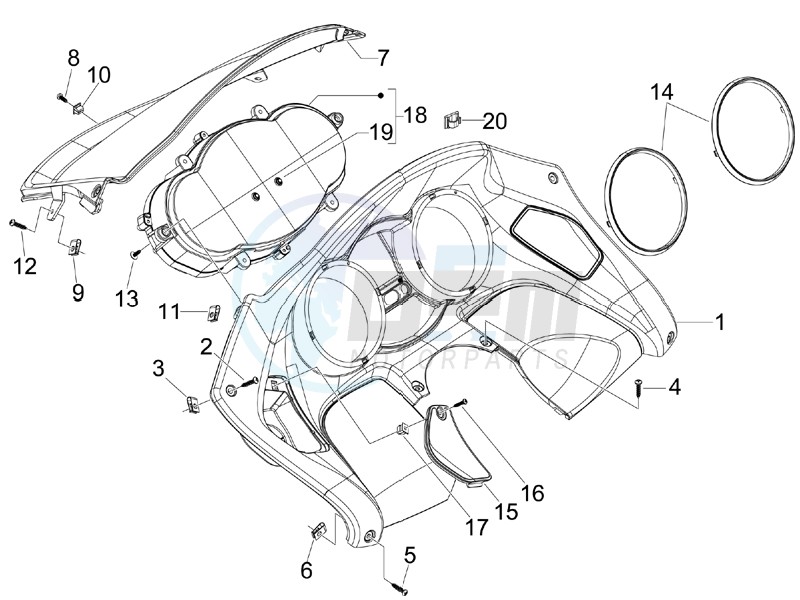 Meter combination - Cruscotto blueprint