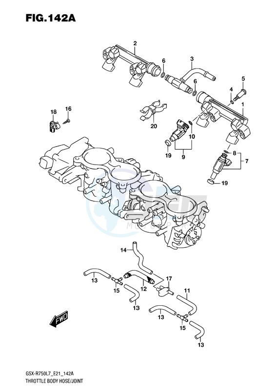 THROTTLE BODY HOSE-JOINT image