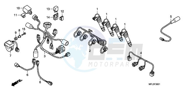 SUB HARNESS (CBR1000RR) image