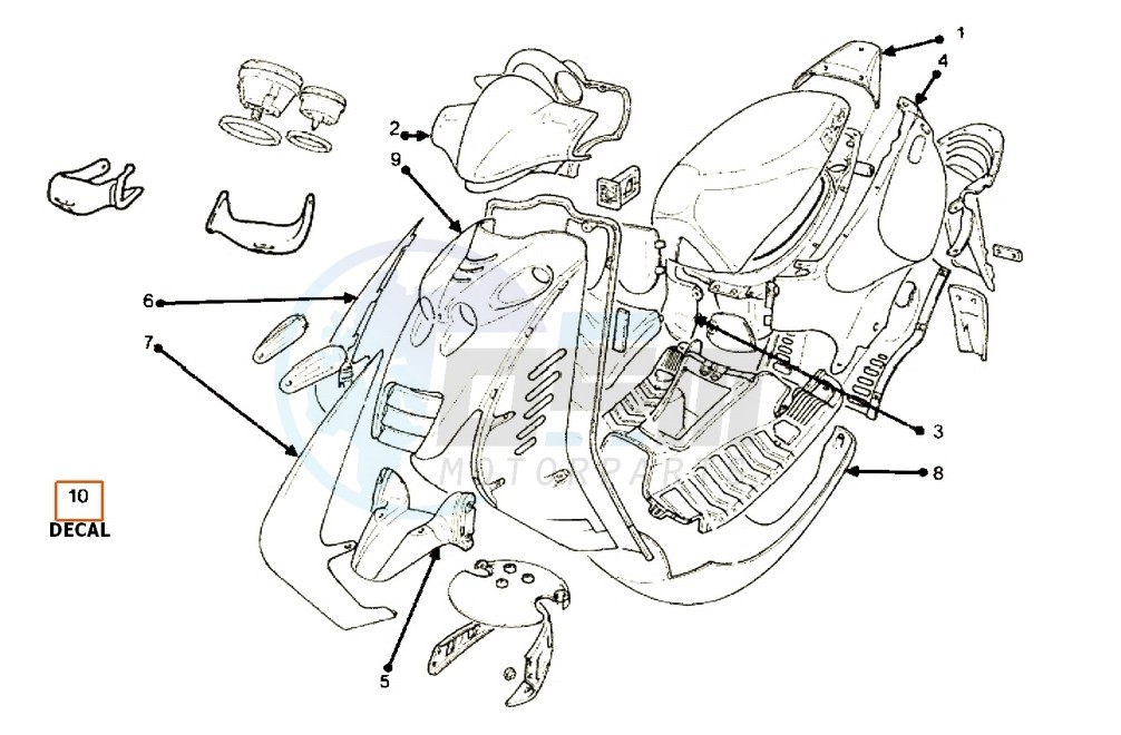 Colored parts image