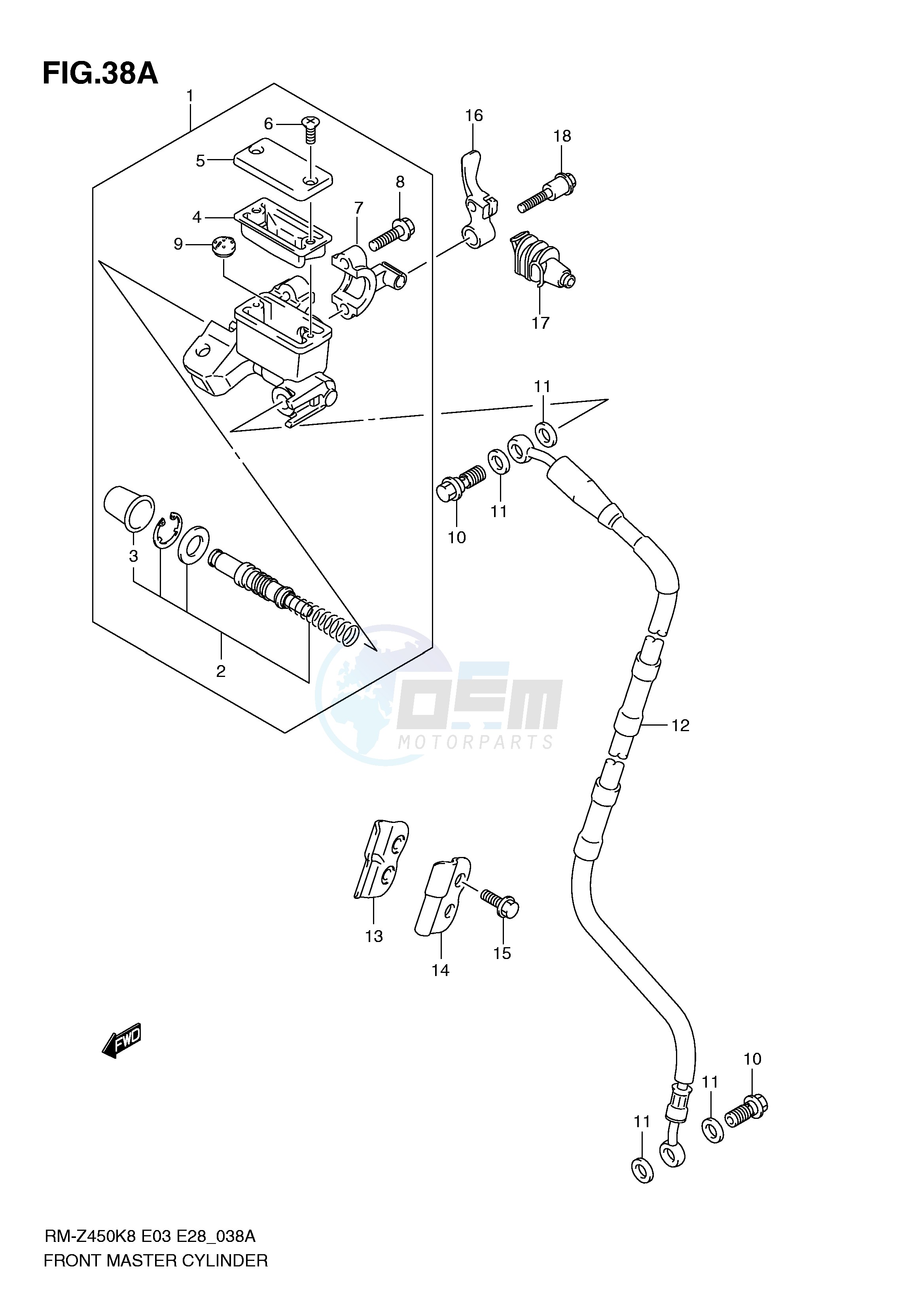 FRONT MASTER CYLINDER (RM-Z450L1) image