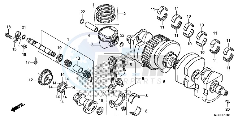 CRANKSHAFT/ PI STON image