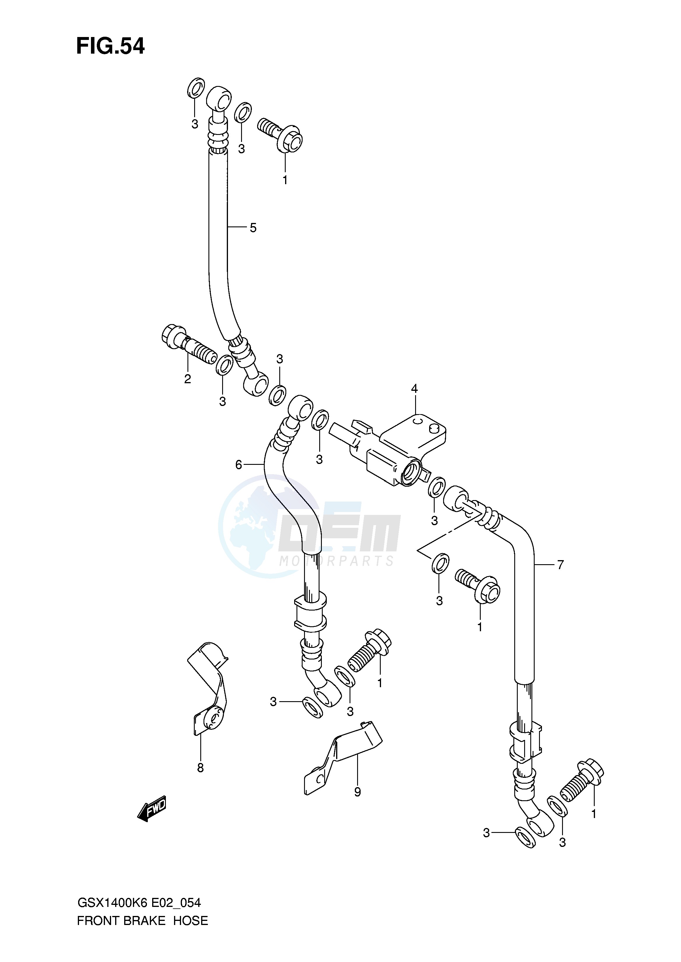 FRONT BRAKE HOSE image