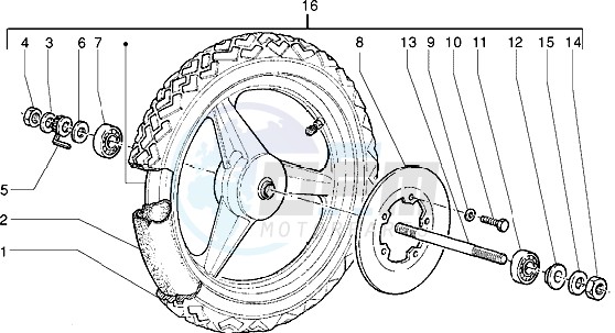 Front wheel (disk brake version) image