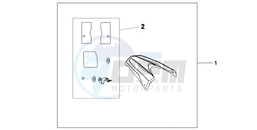 REAR SEAT COWL PEARL COOL WHITE image