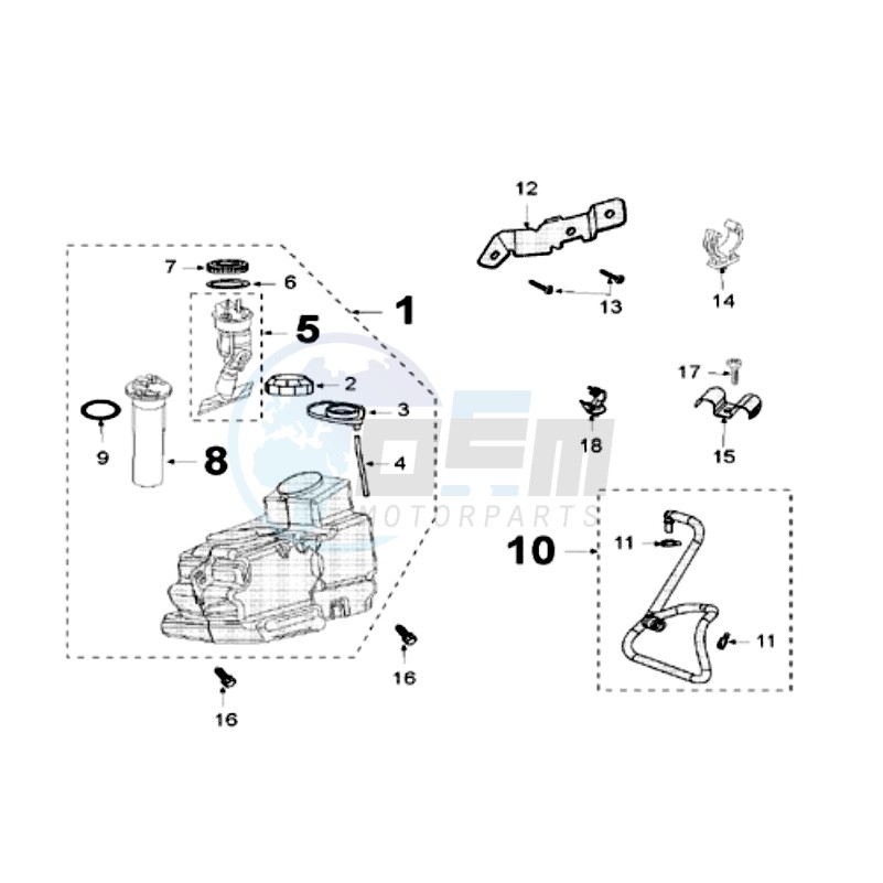 TANK AND FUEL PUMP image