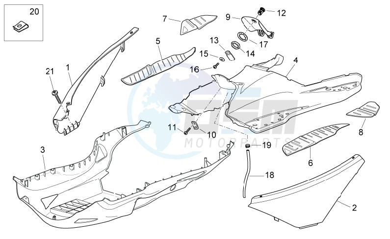 Central body blueprint