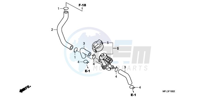 AIR INJECTION CONTROL VALVE blueprint