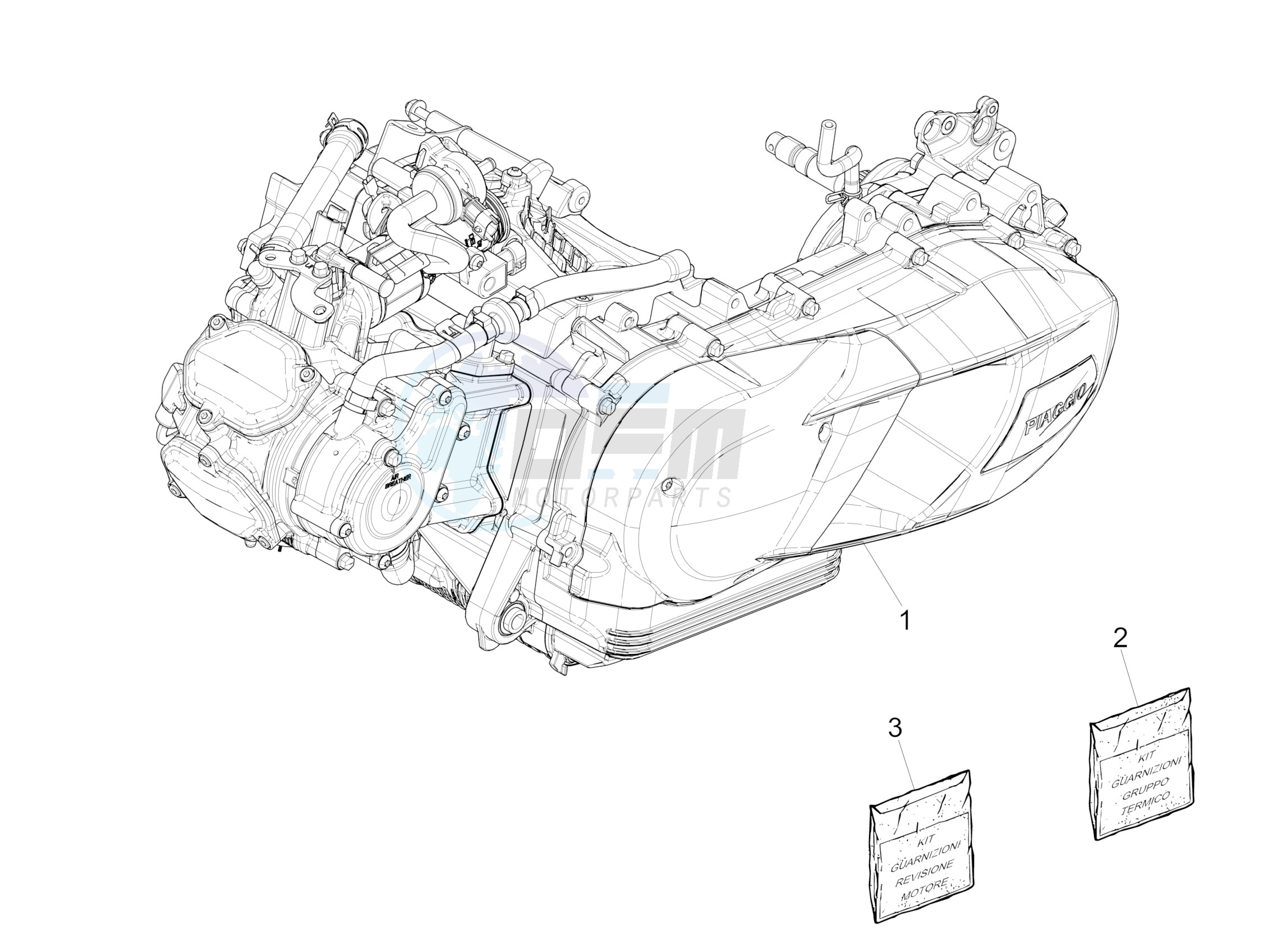 Engine, assembly image