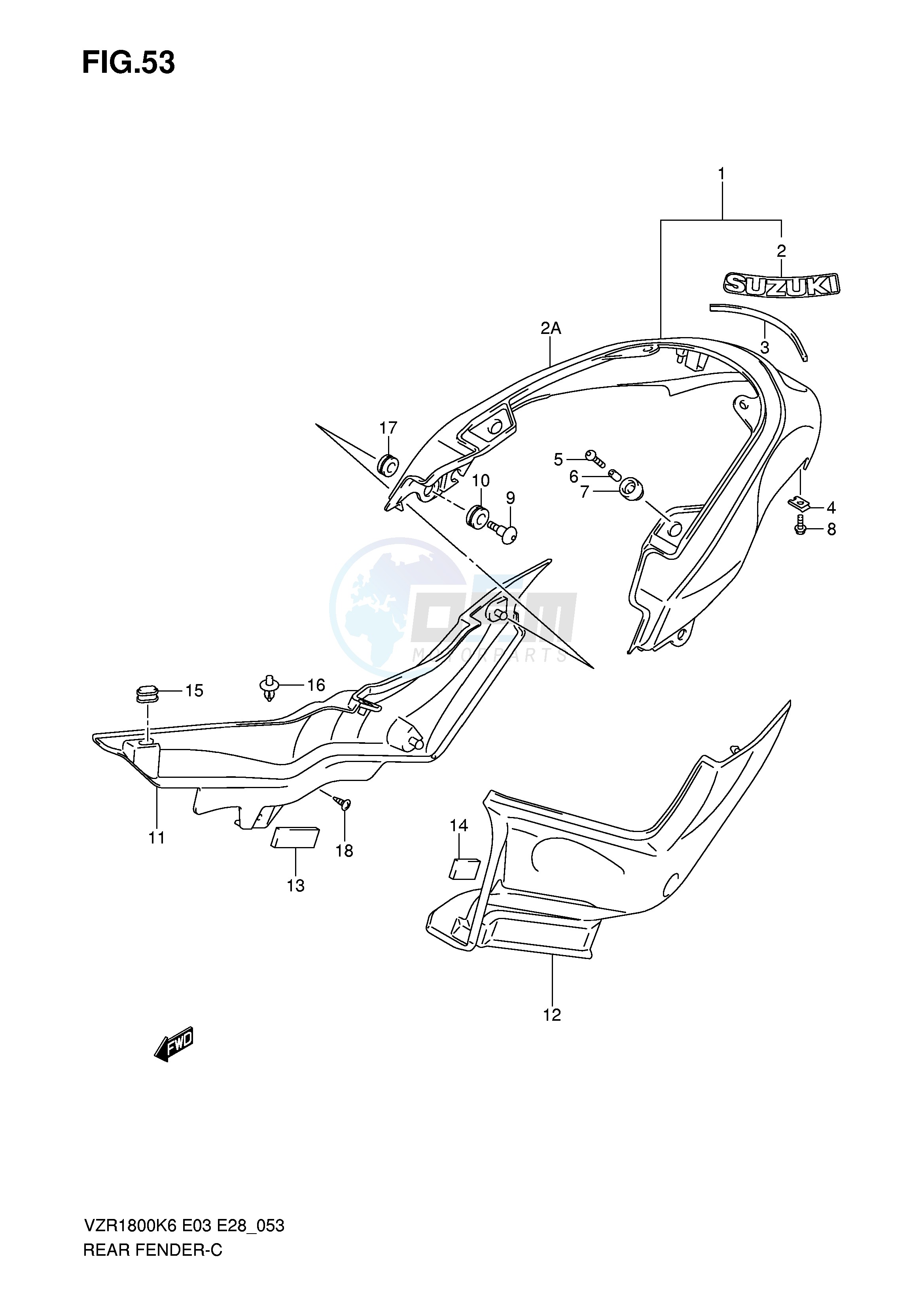 REAR FENDER (VZR1800K6 K7) image