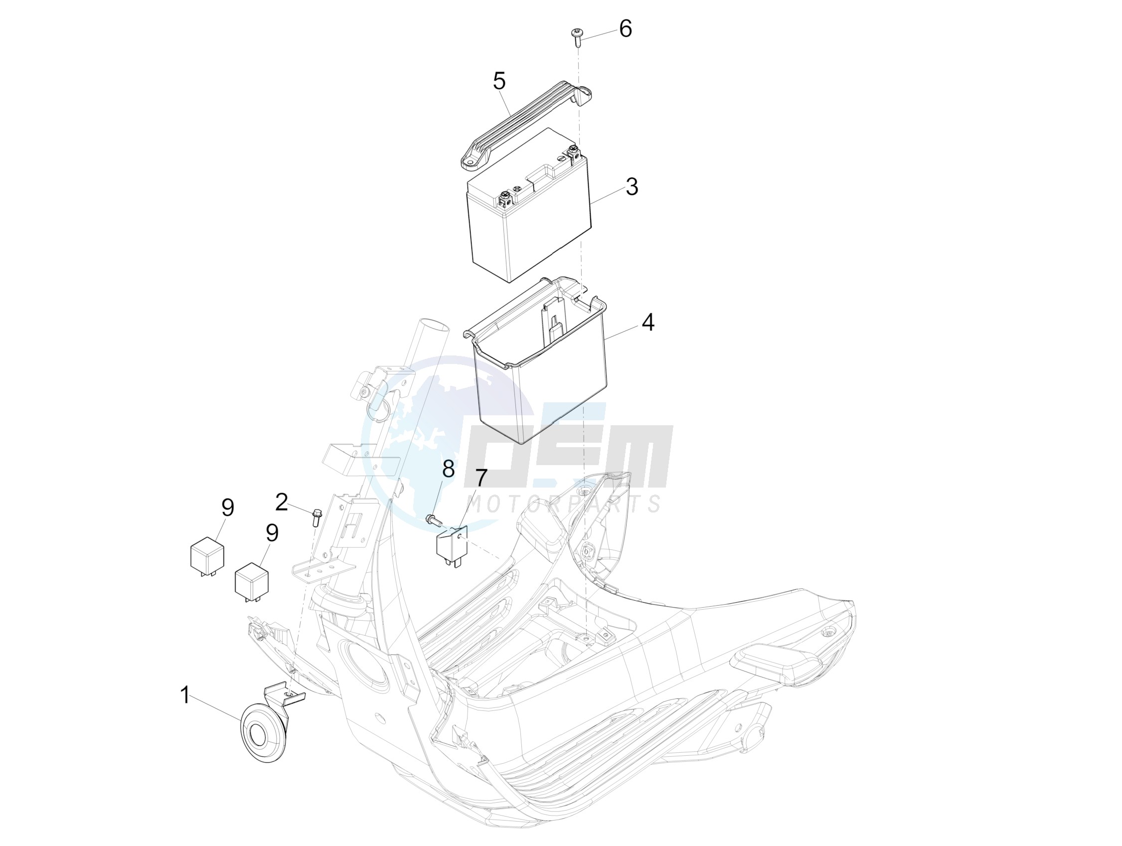 Remote control switches - Battery - Horn image