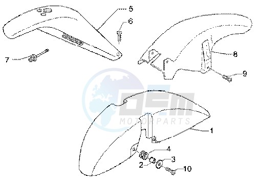 Wheel compartmentmudguard blueprint