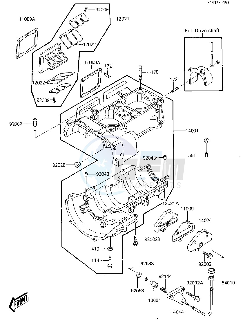 CRANKCASE_REED VALVE blueprint