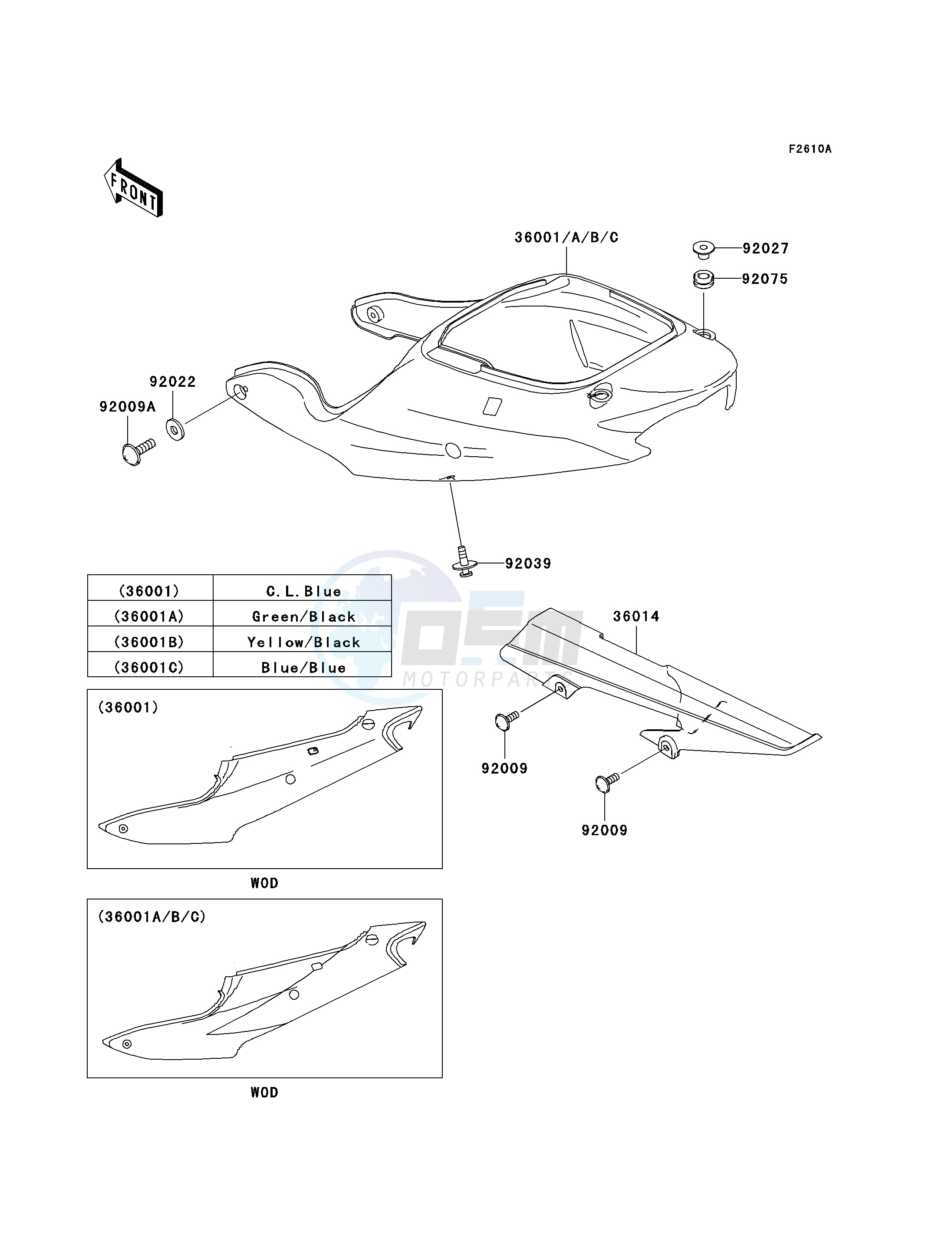 SIDE COVERS_CHAIN COVER-- ZX600-J2- - blueprint