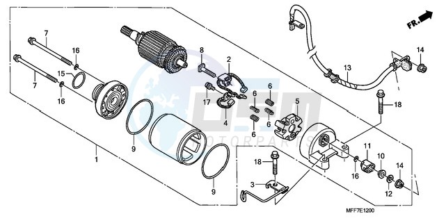 STARTING MOTOR image