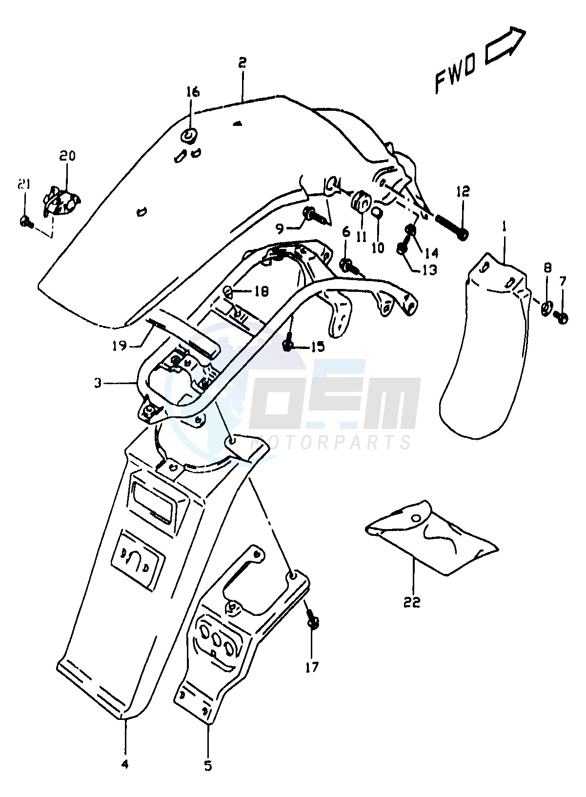 REAR FENDER (E24) image