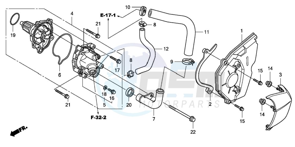 WATER PUMP (CBF600S8/SA8/N8/NA8) image