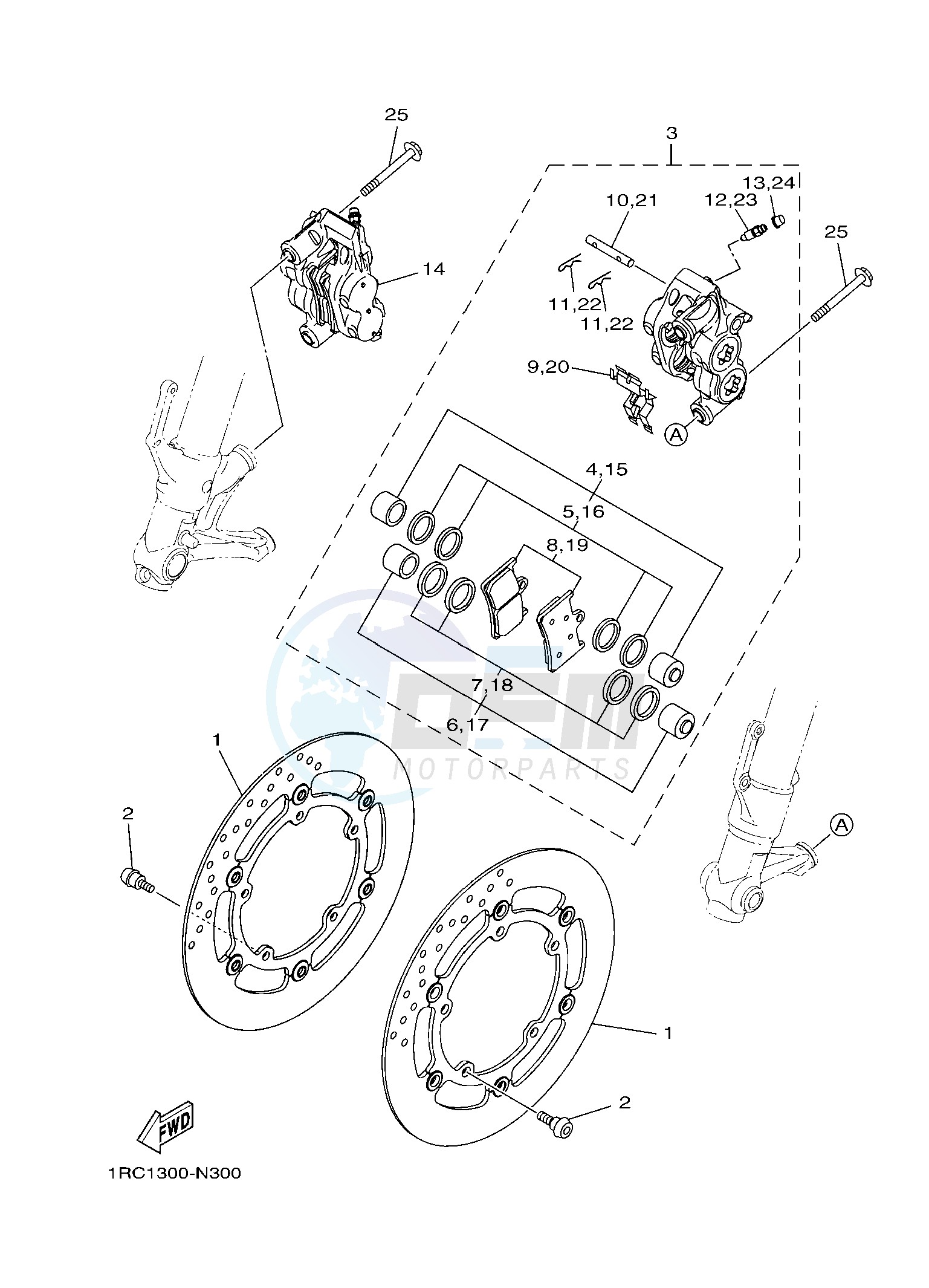 FRONT BRAKE CALIPER image