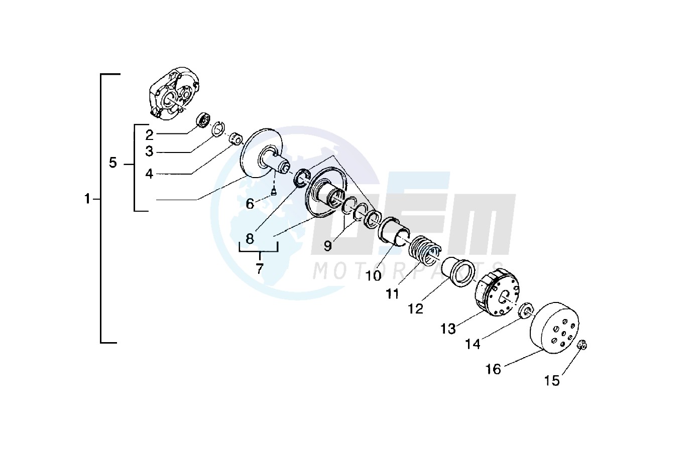 Driven pulley image