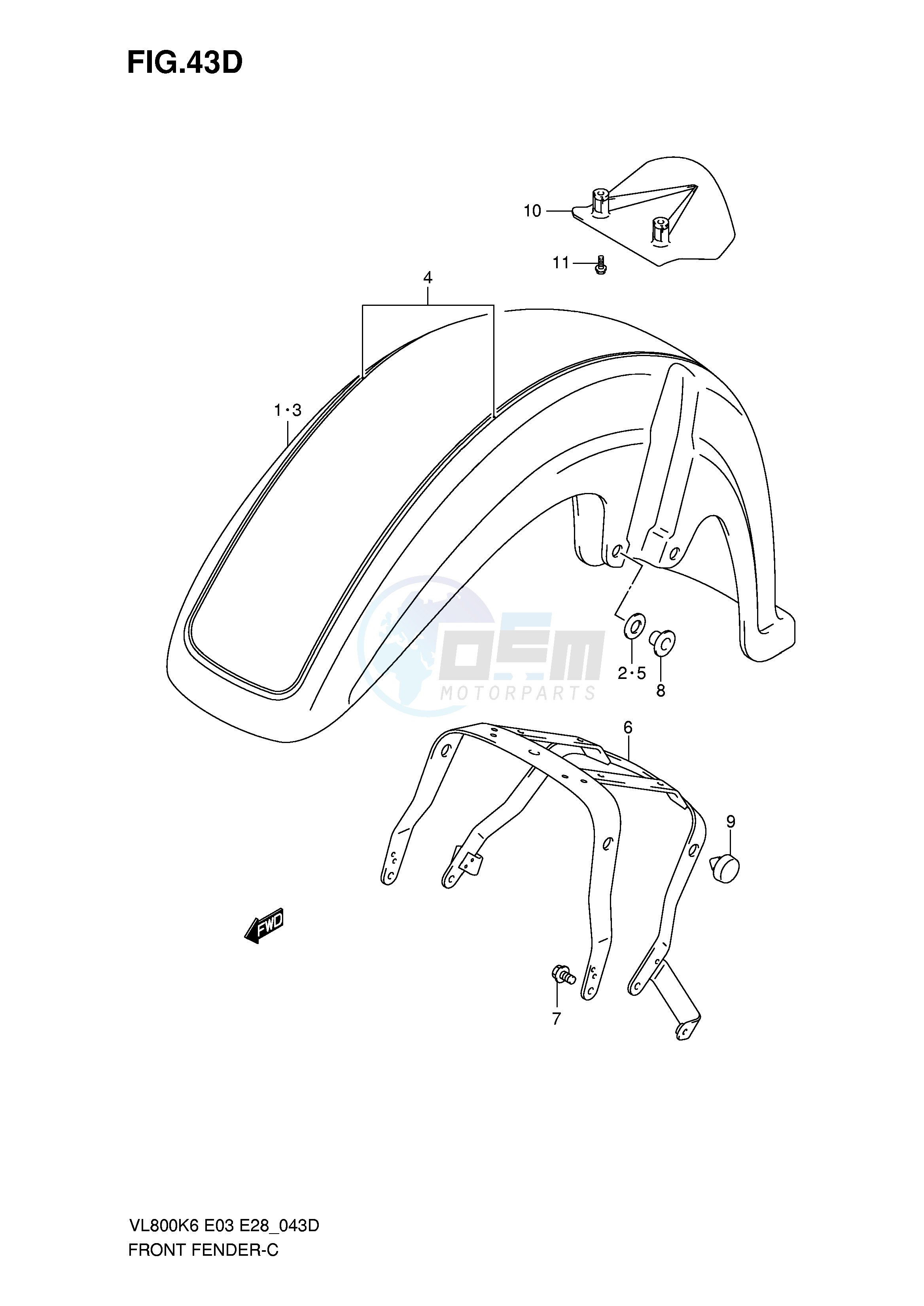 FRONT FENDER (VL800TK8) image