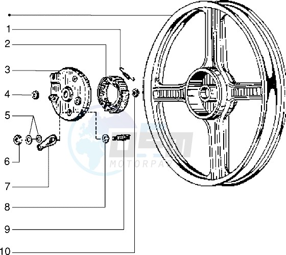 Alloy rear wheel blueprint