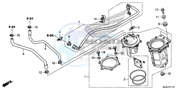 FUEL PUMP (VT750CS/ C2B/ C2S/ C) blueprint