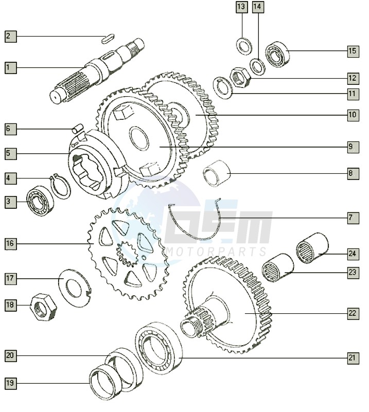 Countershaft-mainshaft image