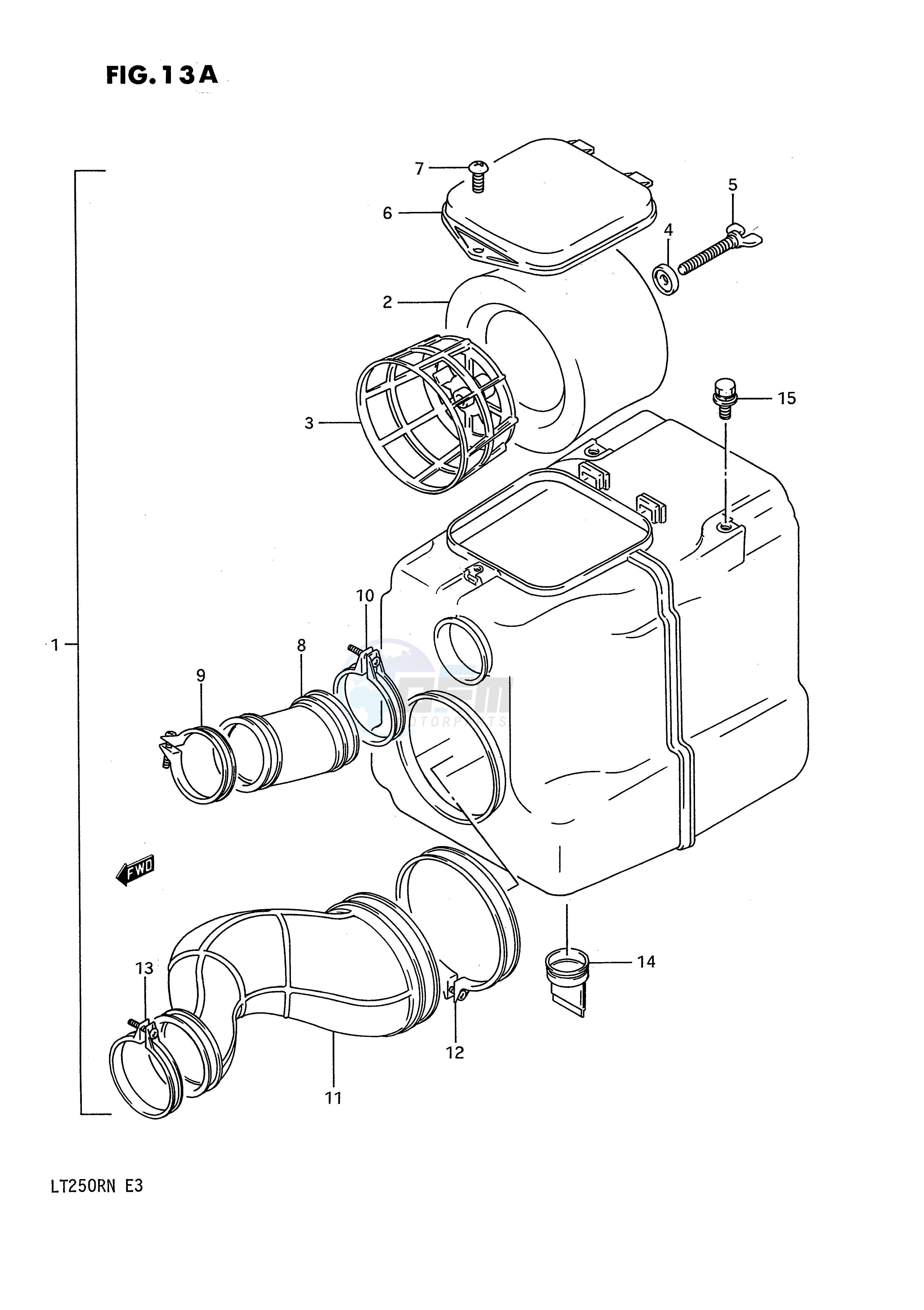 AIR CLEANER (MODEL M N) blueprint