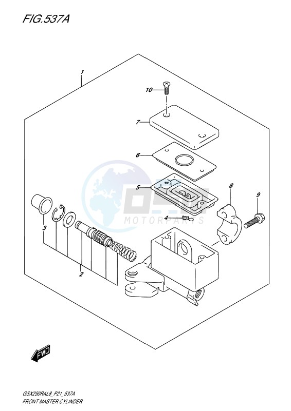 FRONT MASTER CYLINDER image