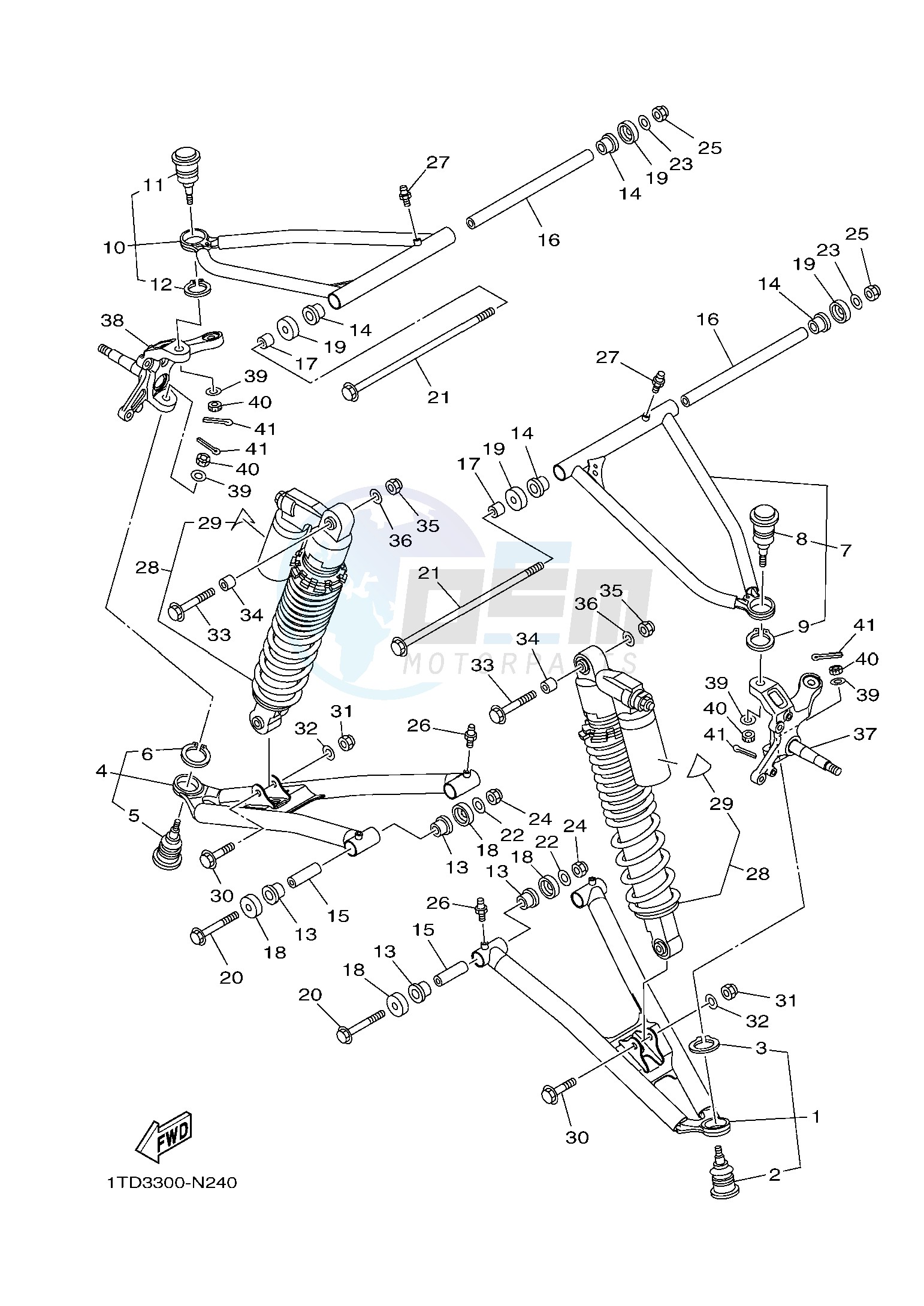 FRONT SUSPENSION & WHEEL image