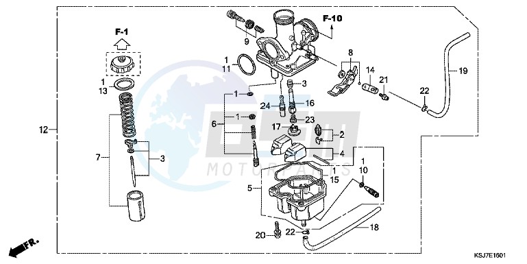 CARBURETOR (CRF100F) image