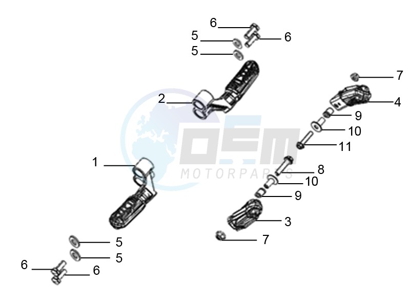 Footrest blueprint