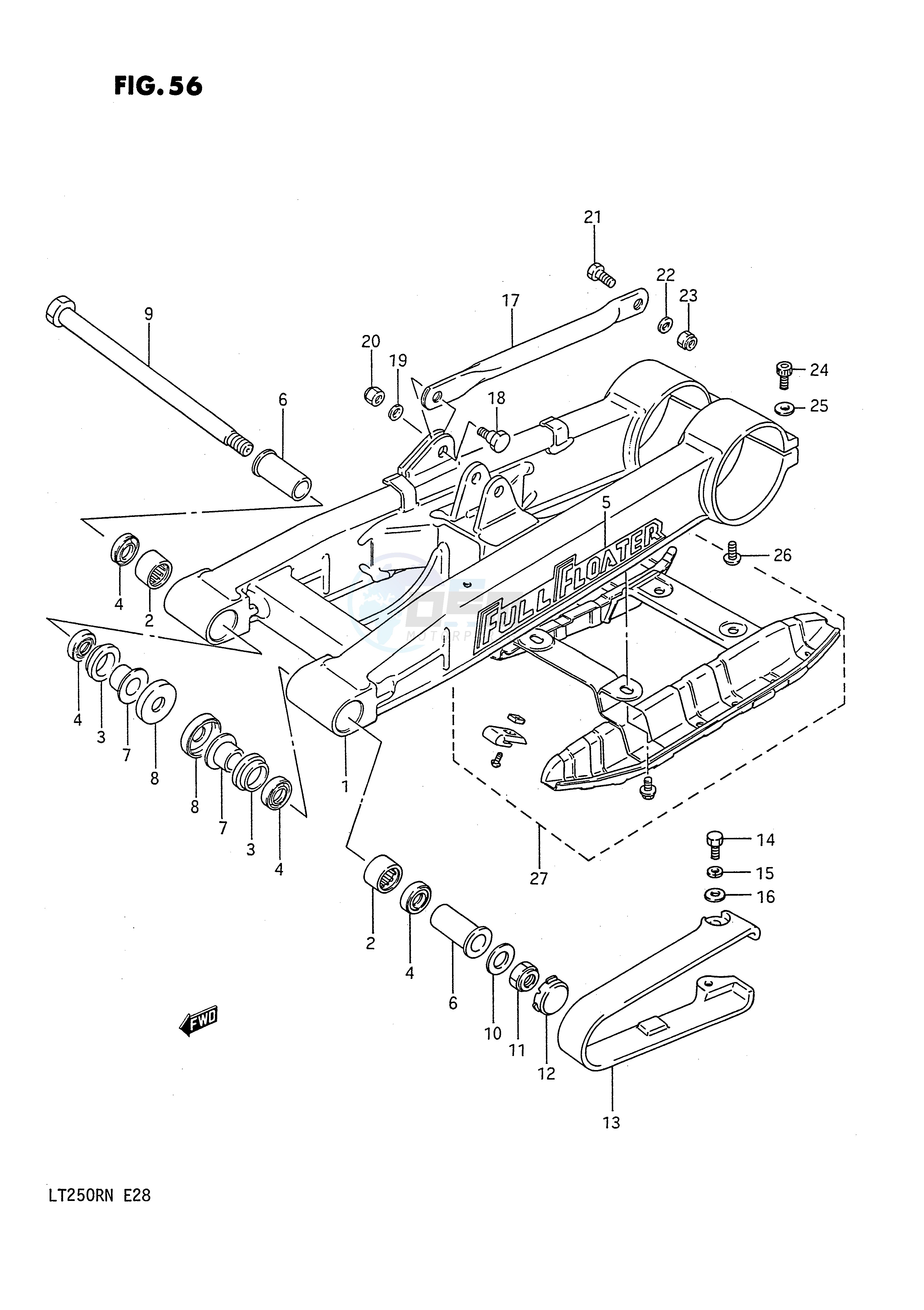 REAR SWINGING ARM (MODEL F) image