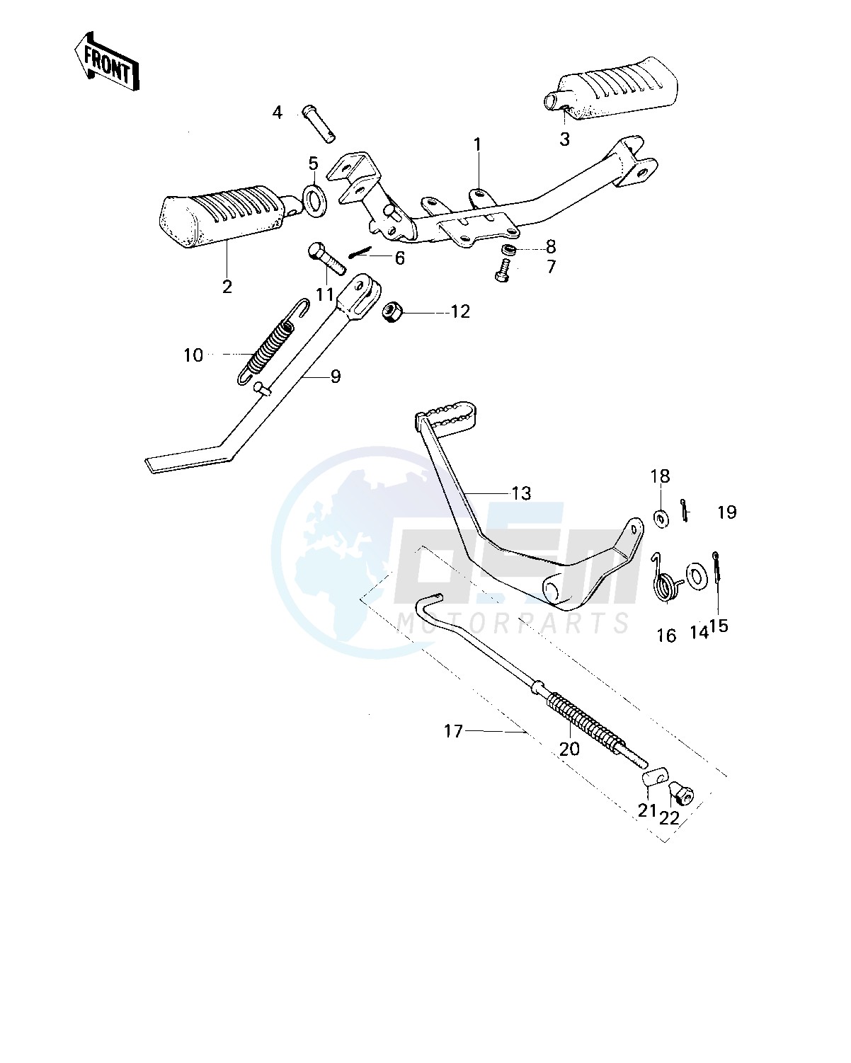 FOOTRESTS_STAND_BRAKE PEDAL blueprint