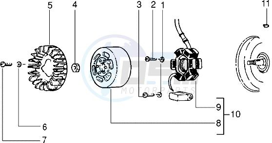 Flywheel magneto blueprint