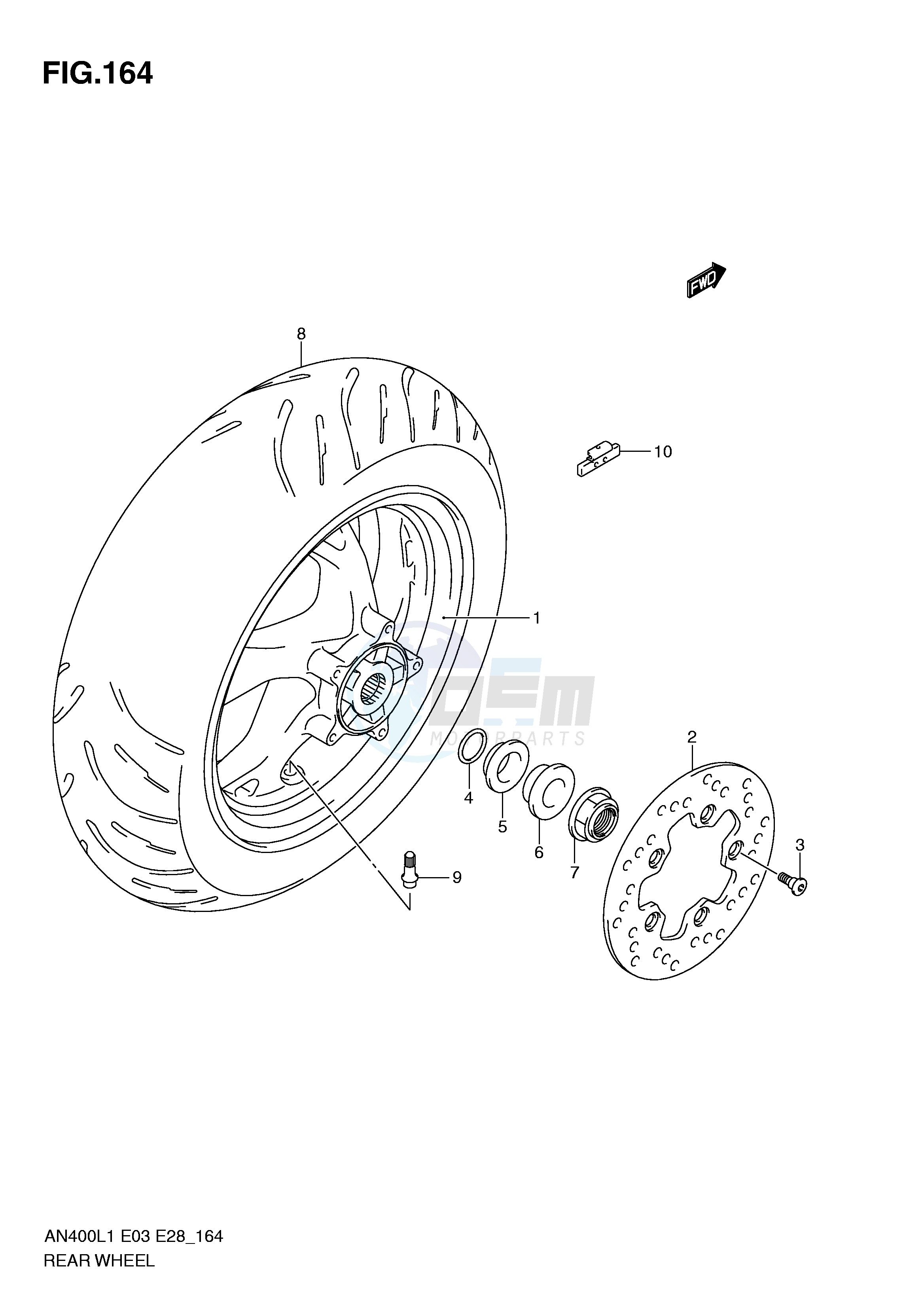 REAR WHEEL (AN400L1 E3) image