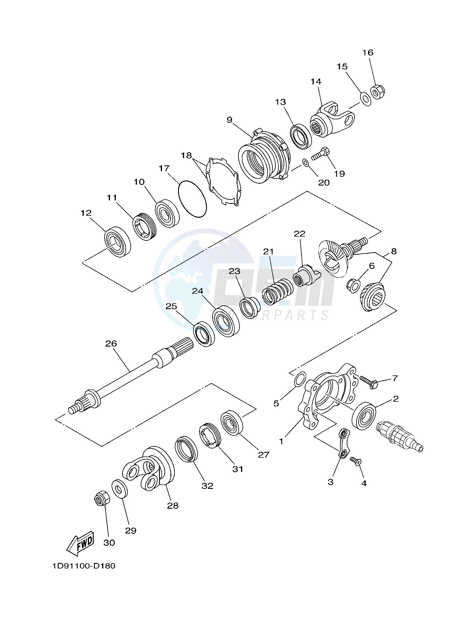 MIDDLE DRIVE GEAR image