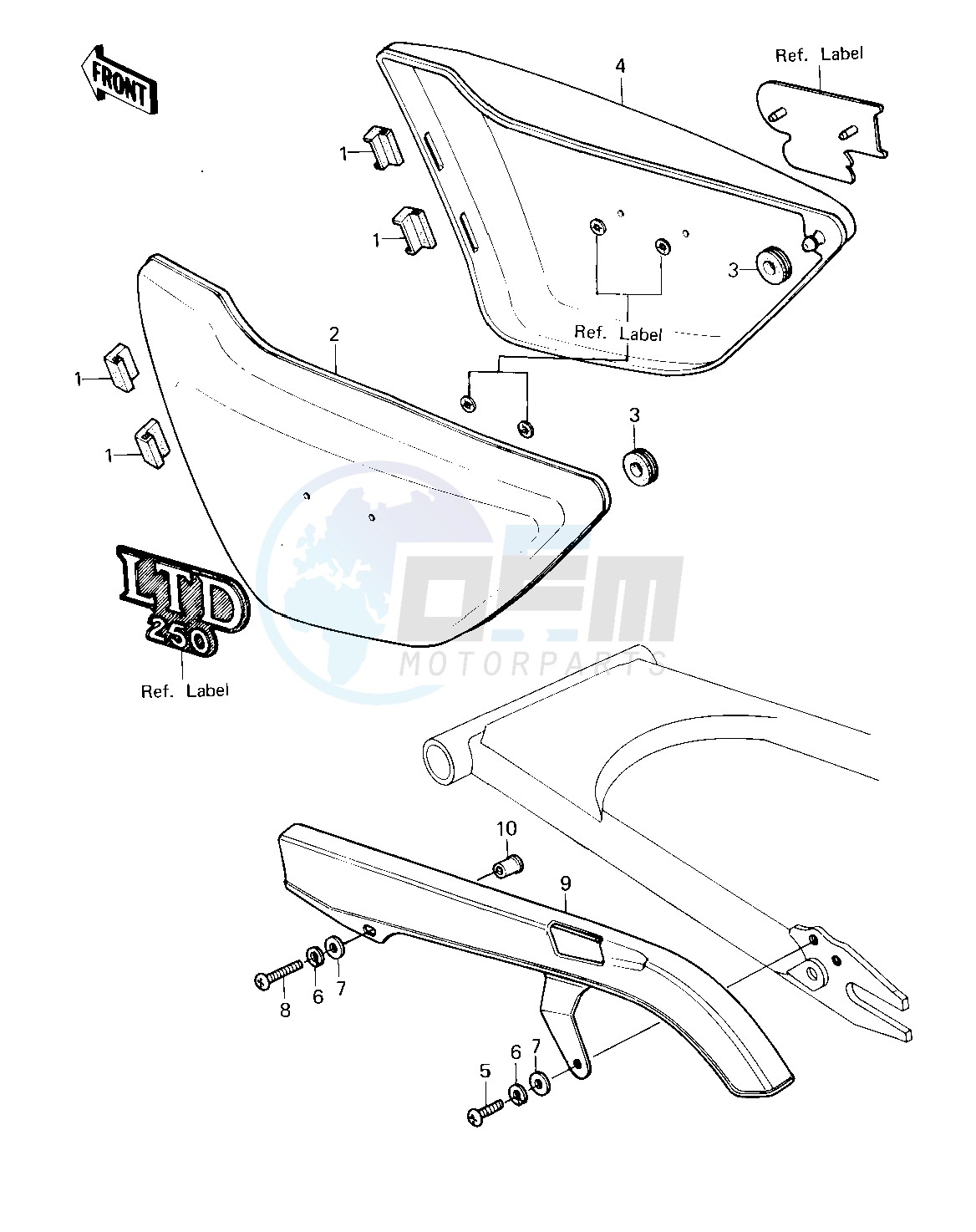 SIDE COVERS_CHAIN COVER -- 80 D1- - blueprint