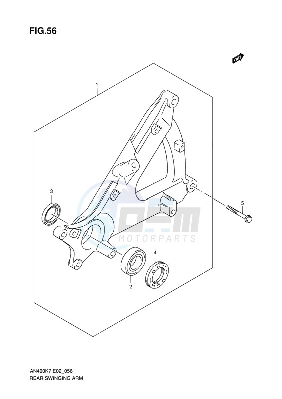 REAR SWINGING ARM image