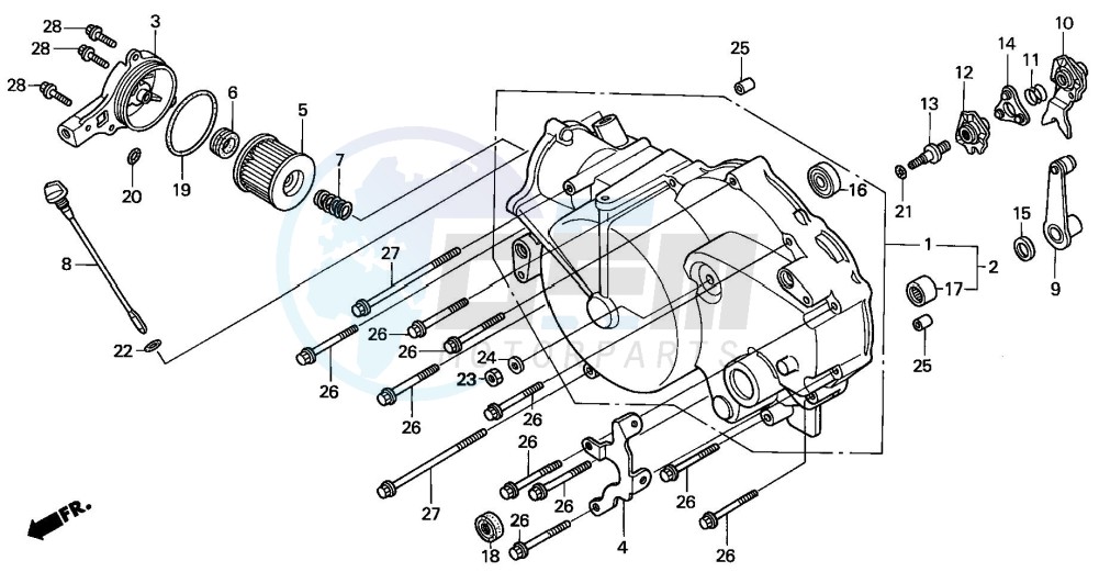 FRONT CRANKCASE COVER (1) image